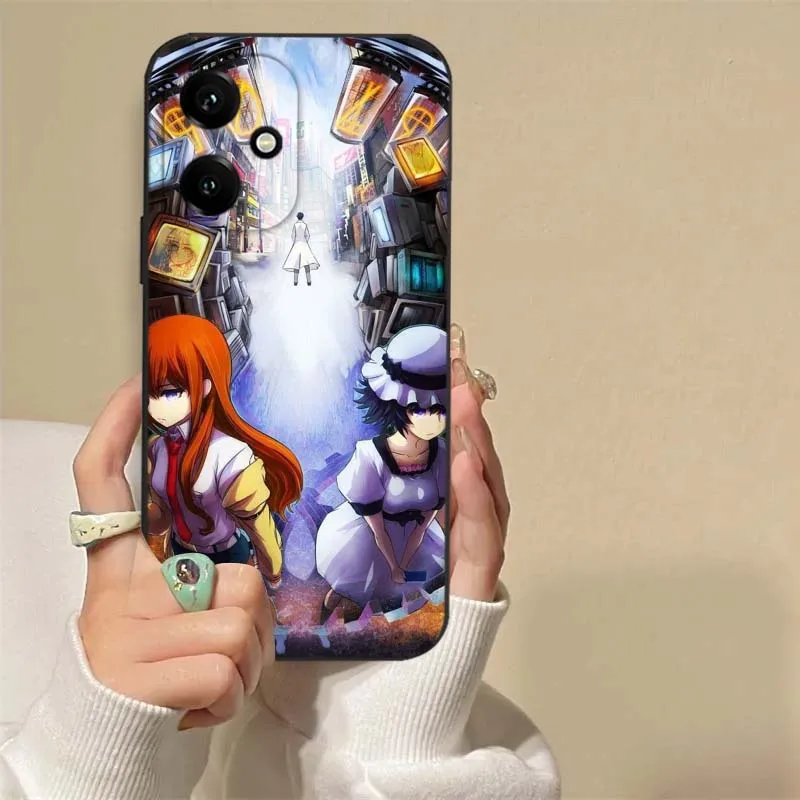 Kurisu Makise-funda de Anime para Honor X9C X9B X9A X9 X8C X8B X8A X8 X7C X7B X7A X7 X6B X6A X60i X60 X6 X5B 5G - imagen 3