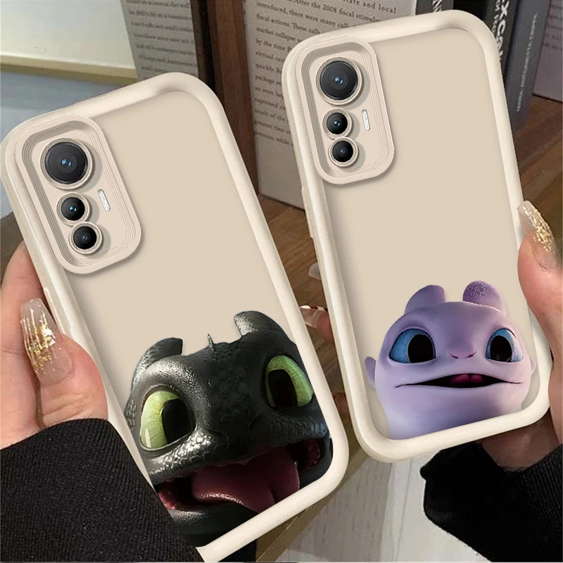 Funda blanda de pareja de dragón de dibujos animados para Xiaomi 14T 13T 12T 11T 13 12 11 Lite 5G NE POCO X6 X5 F6 F5 F3 X4 GT X3 NFC M5S C65 M6 Pro - imagen 2