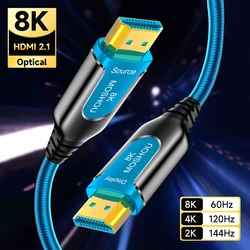 MOSHOU Cable HDMI Fibra Óptica HDR eARC – Alta Velocidad