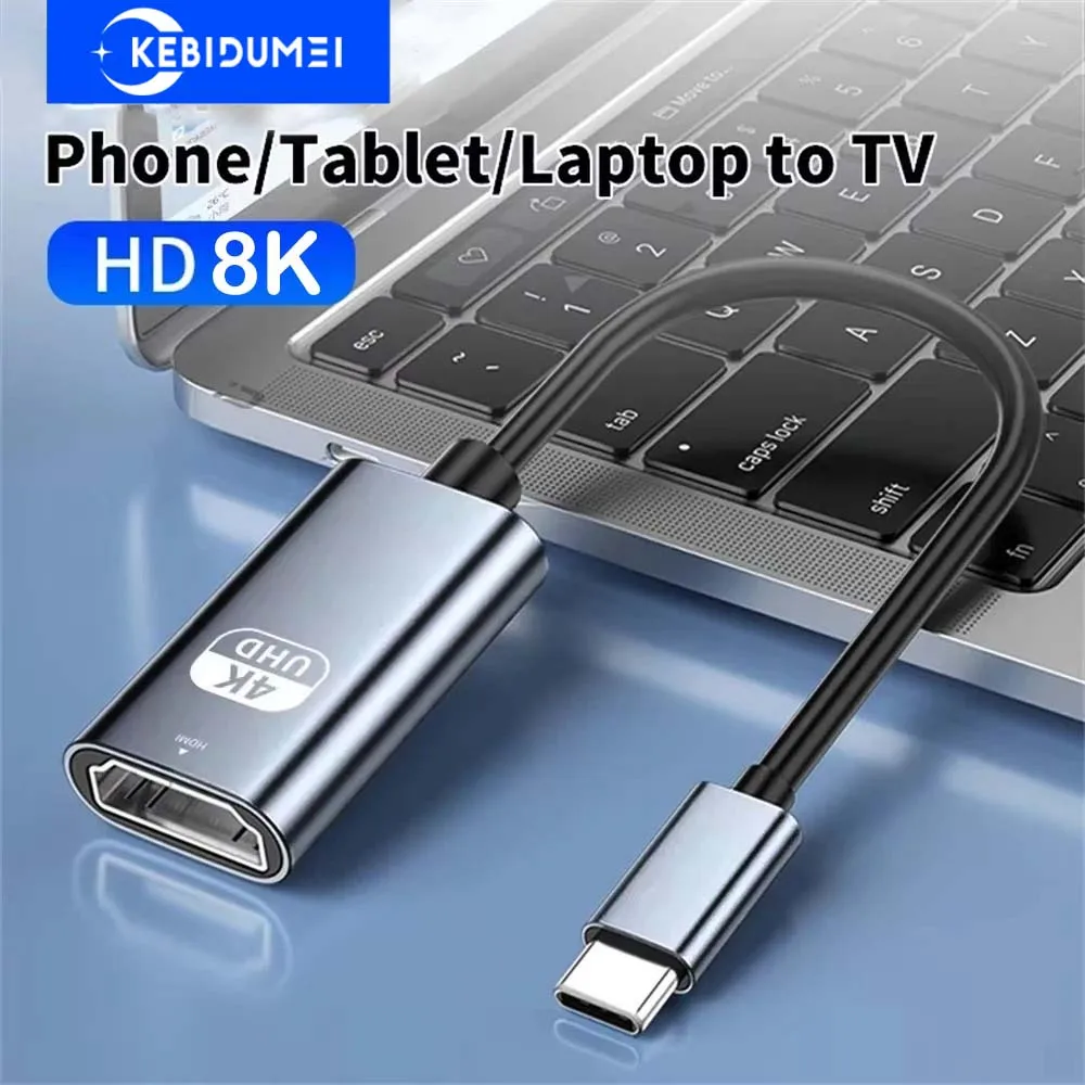 Adaptador 8K 60Hz tipo C a HDMI USB 3,1 HUB Cable convertidor HDTV para MacBook Samsung portátil tableta teléfono a TV Monitor proyector
