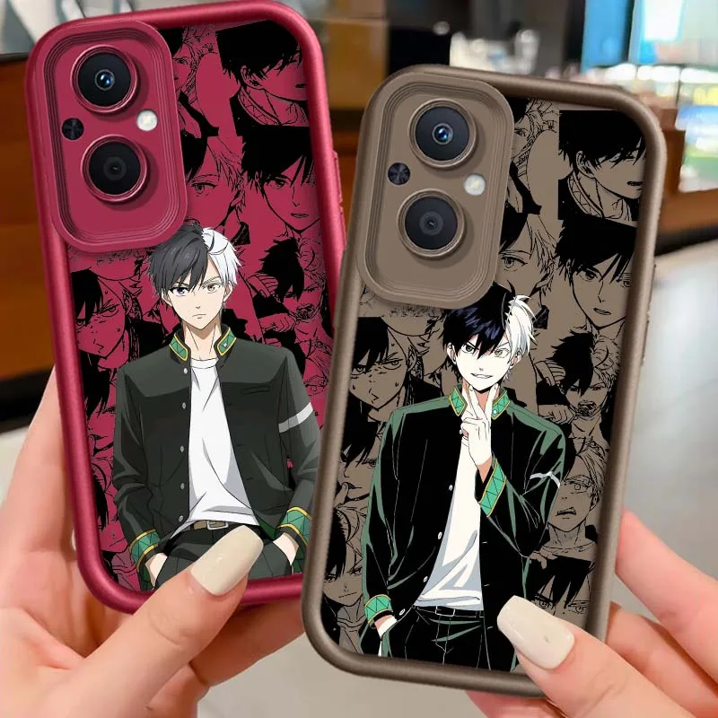 Sakura Haruka adecuado para OPPO Reno10 Reno8 Reno7 Reno6 Reno5 T Z Lite Pro Plus 5G ojo escalera funda de teléfono cubierta de moda