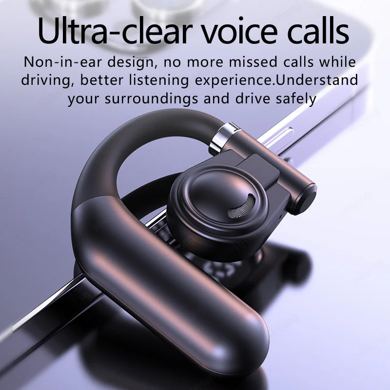 Auriculares inalámbricos con Bluetooth, cascos de conducción ósea con micrófono, manos libres, con cancelación de ruido, para conducir - imagen 4