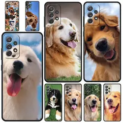 Funda Golden Retriever Samsung Galaxy Serie A – Diseño Perro Antigolpes