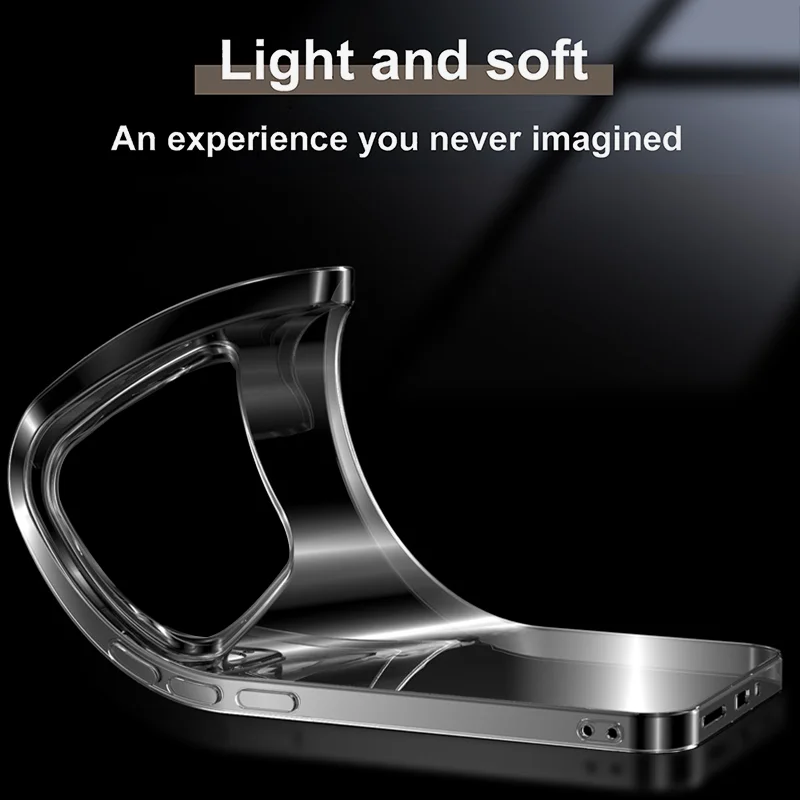Funda ultrafina de silicona de Color sólido con almohadilla delgada, funda transparente suave para xiaomi 14 pro, funda trasera de cristal a prueba de golpes, funda exterior - imagen 4