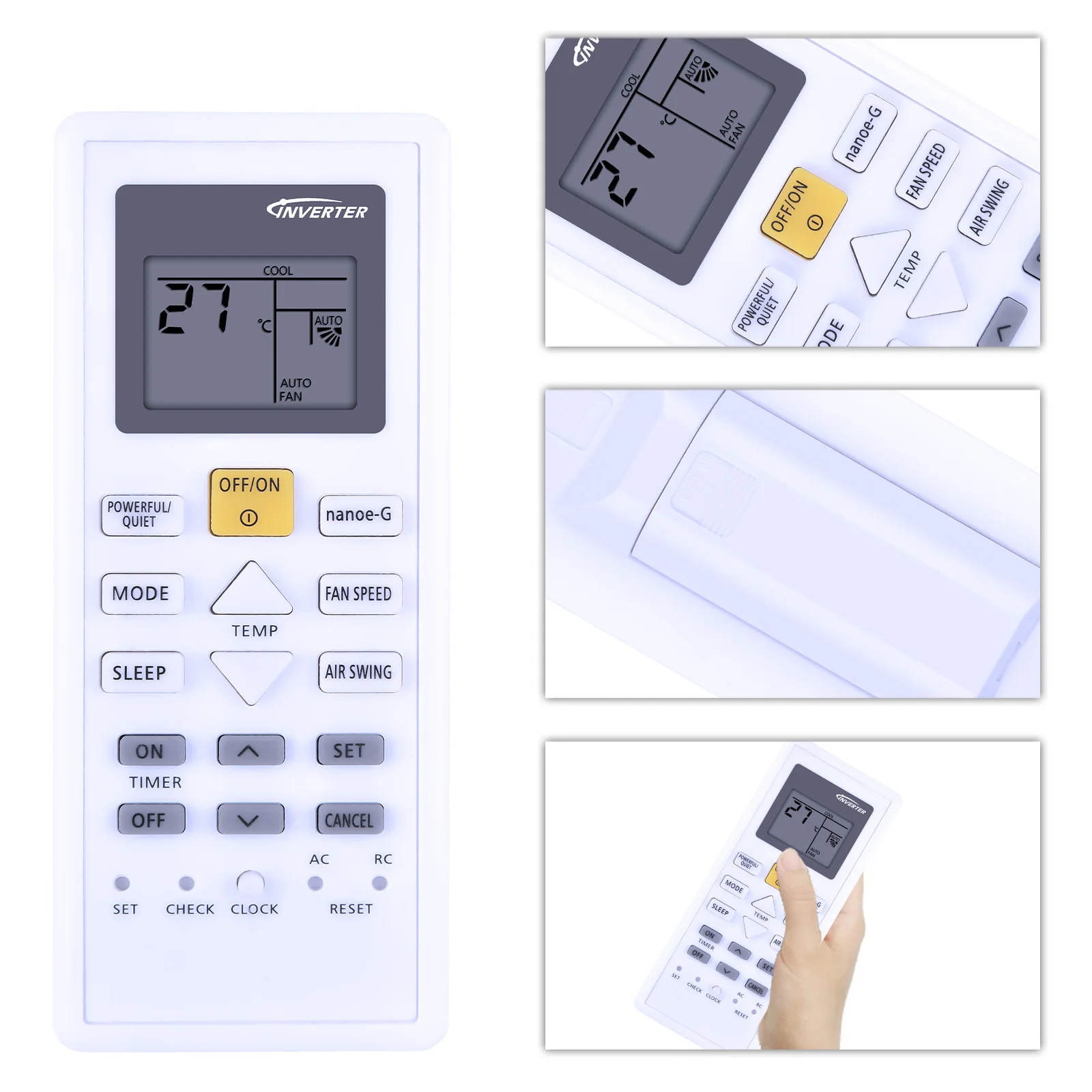 Mando a distancia Universal para aire acondicionado Panasonic, A75C00410, A75C00470, A75C02570, A75C00350, A75C03670, A75C04239, A75C, nuevo - imagen 2