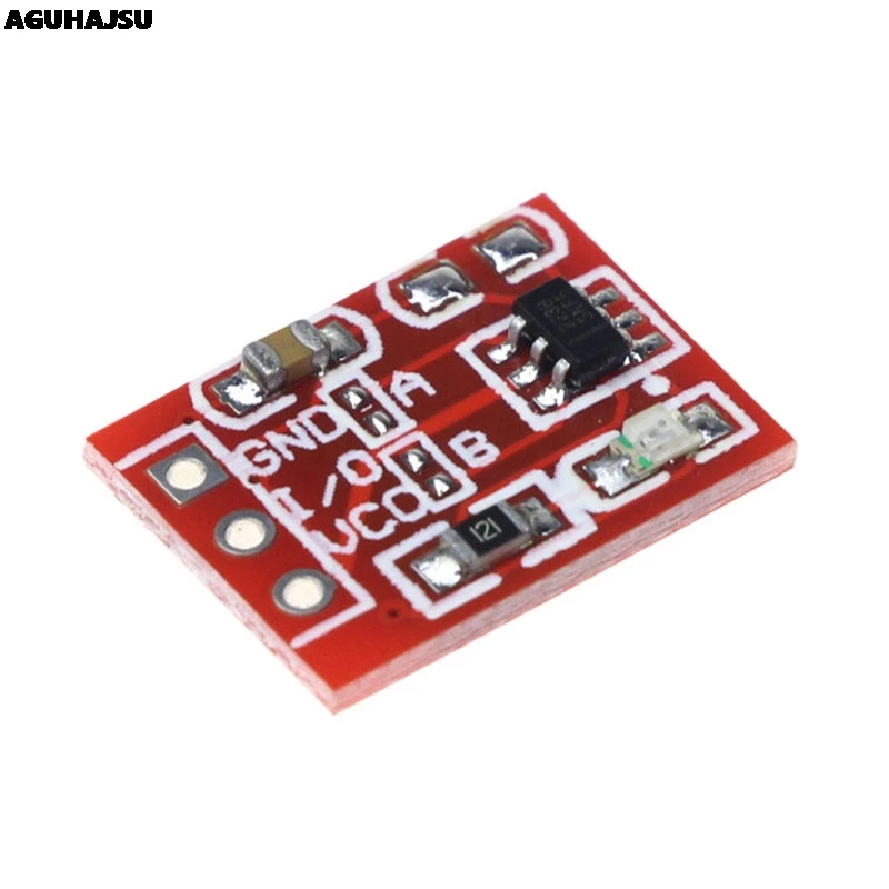 10 unids/lote nuevo módulo de botón táctil TTP223 tipo condensador sensor de Interruptor táctil de bloqueo automático de un solo canal - imagen 3