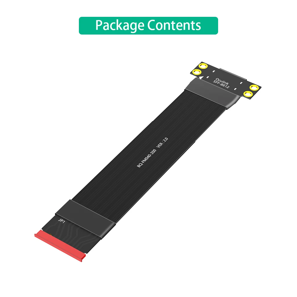 Cable de extensión M.2 M Key a Oculink SFF-8612 Cable PCIe 4,0 Gen4 para Mac os/Windows/Linux M.2 para adaptador NVME a Oculink 4i - imagen 4