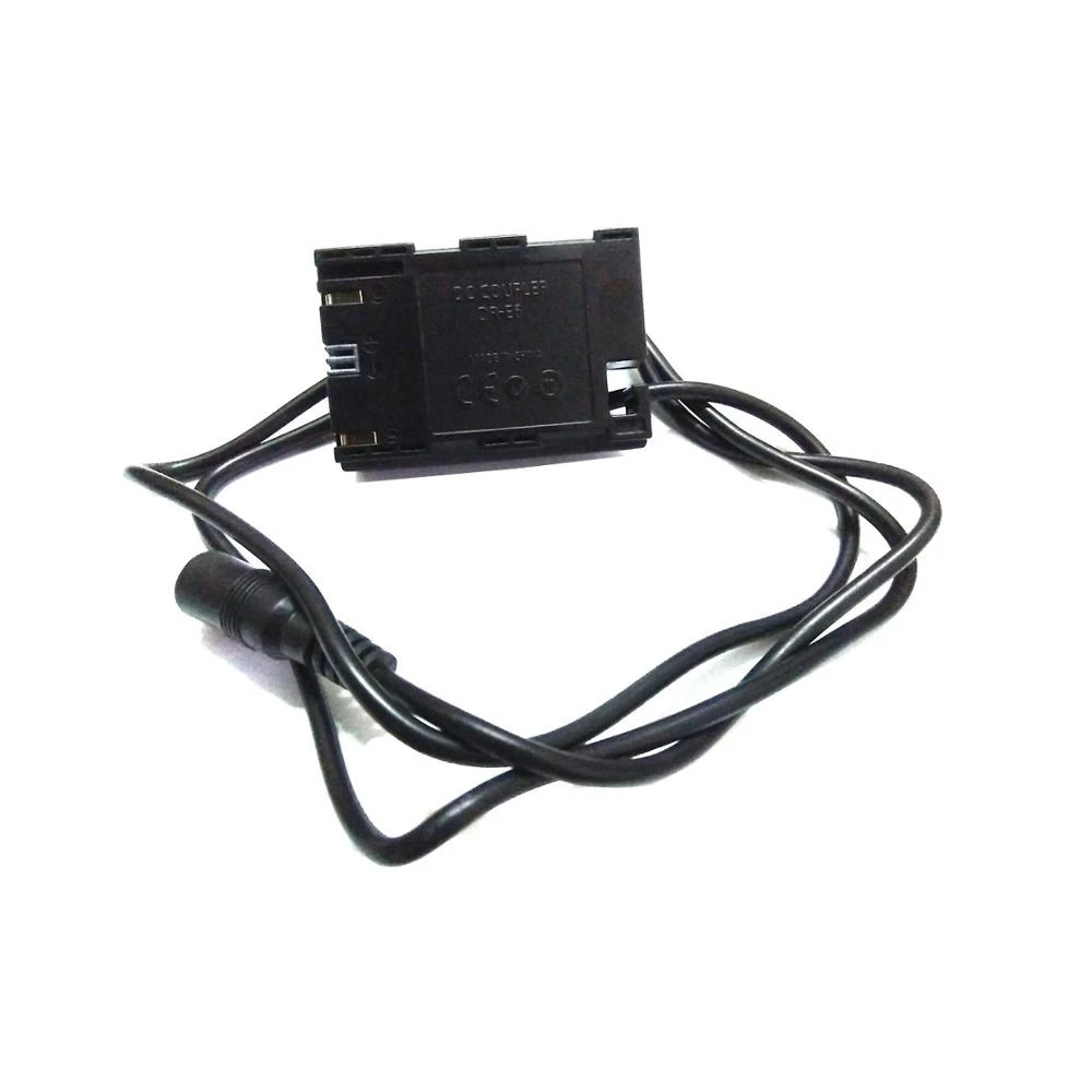 DR-E6 acoplador CC decodificado completo LP-E6 adaptador de corriente de batería simulada para Canon EOS 5D 5D2 5D3 6D 7D 60D 60D 70D 80D 5DS 5DSR R5 R6 - imagen 4