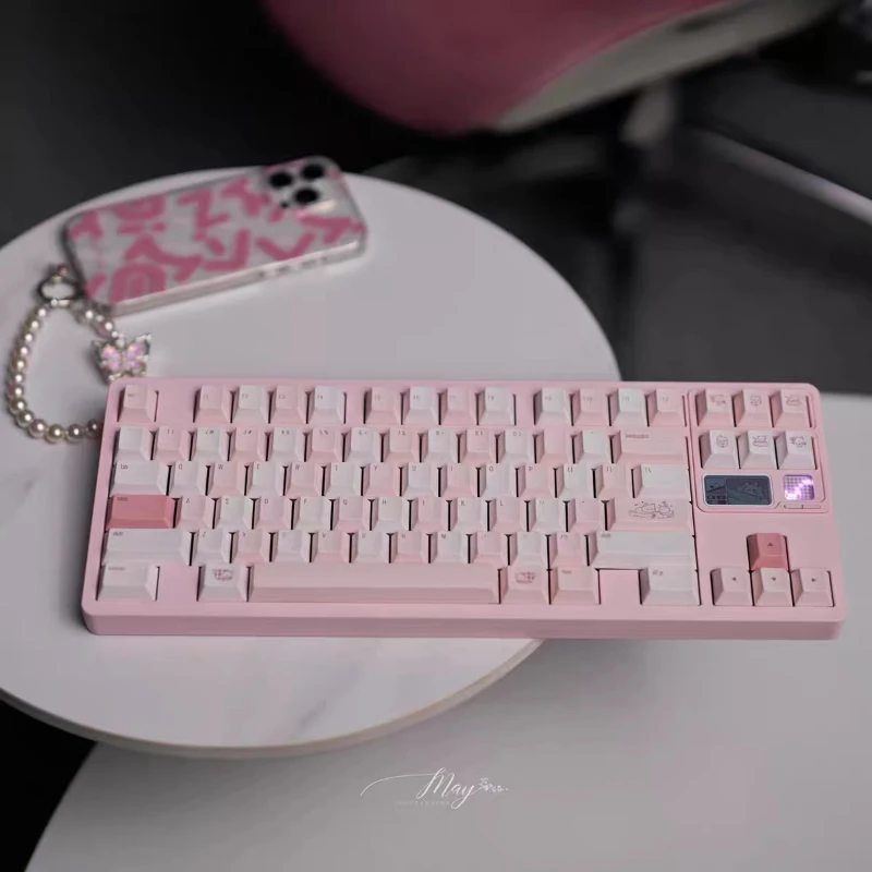 Kit de teclado mecánico Qk80v2 MK2 personalizado Qwertykeys Tri-mode inalámbrico Bluetooth 2,4G CNC Kit de teclado mecánico de aluminio - imagen 3