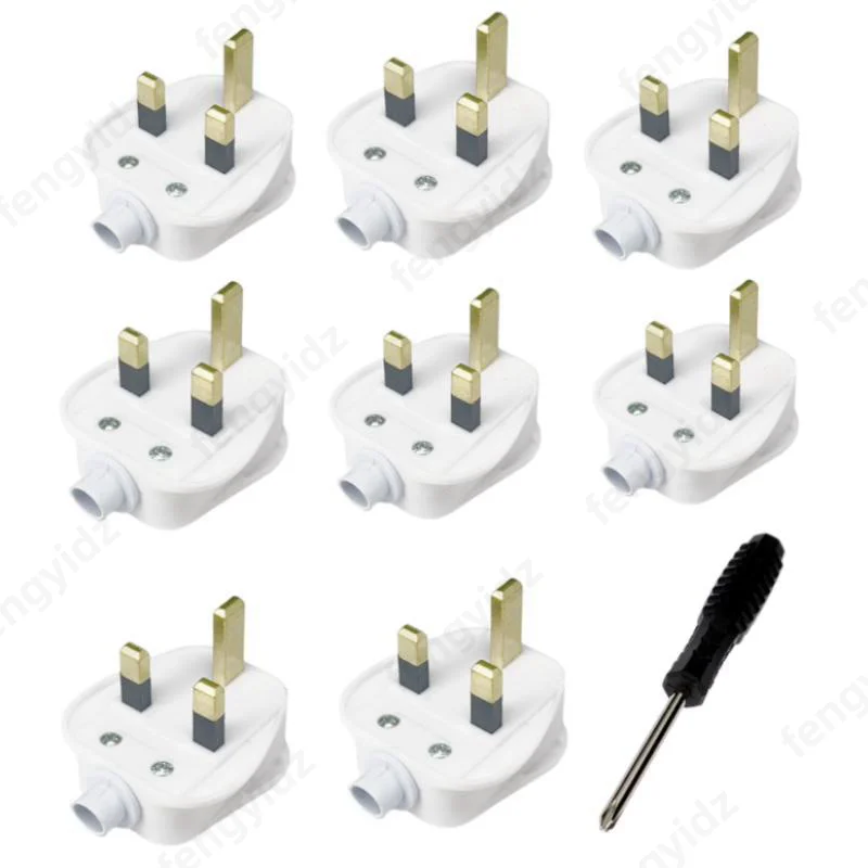 4 Uds Reino Unido macho reemplazo recable 3 pines tipo G enchufe Cable de extensión conector montaje Cable de alimentación adaptador enchufe 13A - imagen 5