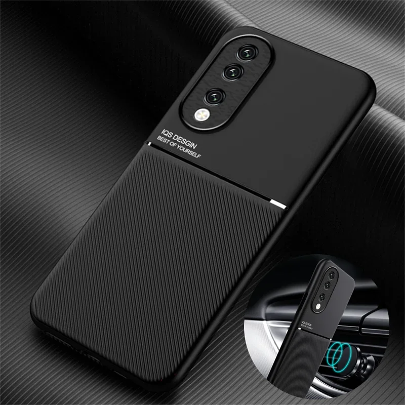 Para Honor 90 funda de lujo para coche placa magnética contraportada para Honor 90 Pro Honor90 Lite Light 90Pro 90Lite fundas de teléfono de cuero PU
