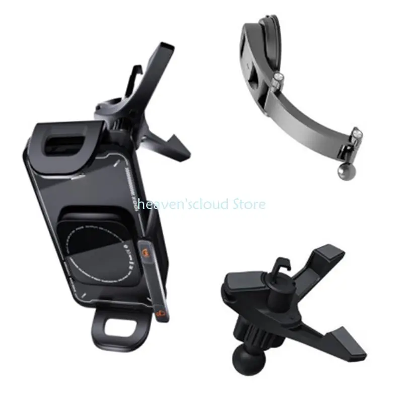 Y88B Soporte universal para teléfono Rack 360 Rotación Diseño plegable Uso del automóvil Todos los teléfonos inteligentes - imagen 4