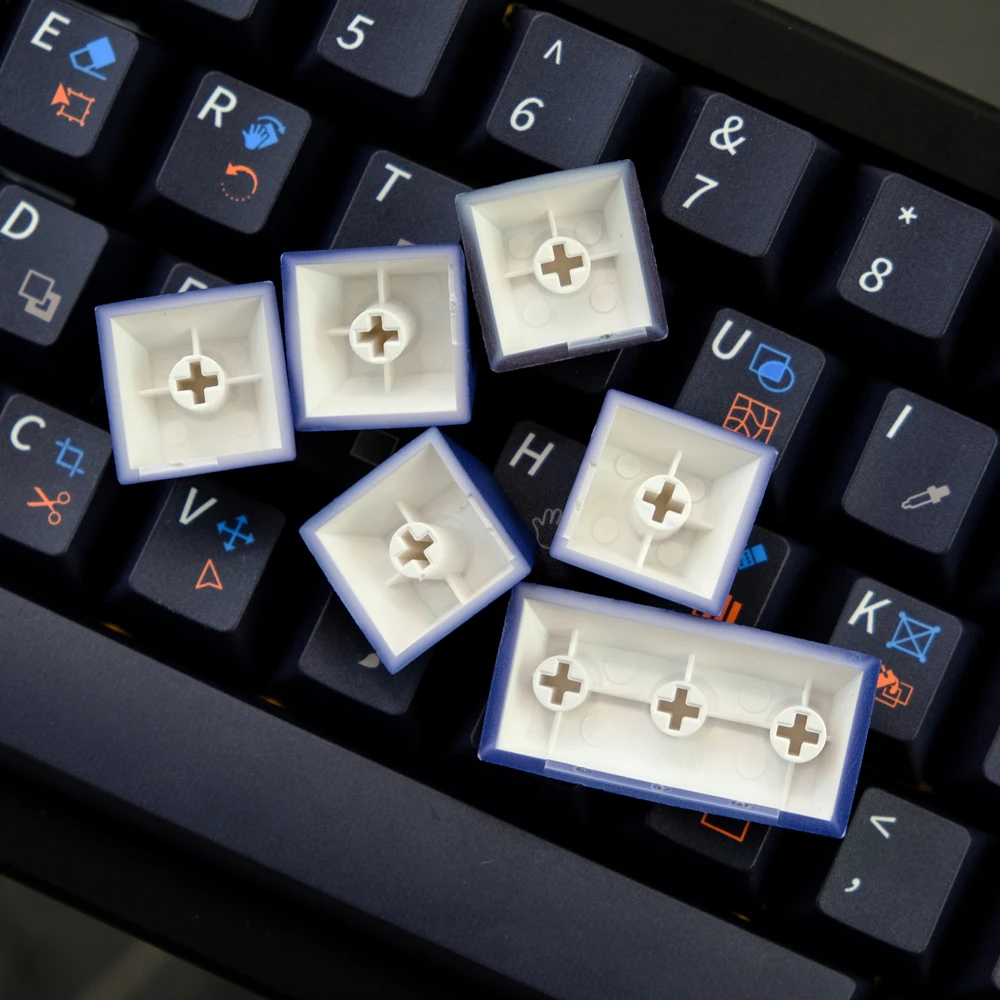 129 teclas GMK PS Keycaps Cherry Profile PBT tinte sublimación Keycap para Cherry MX Switch Teclado mecánico GK61/64/68/75/87/96 - imagen 5