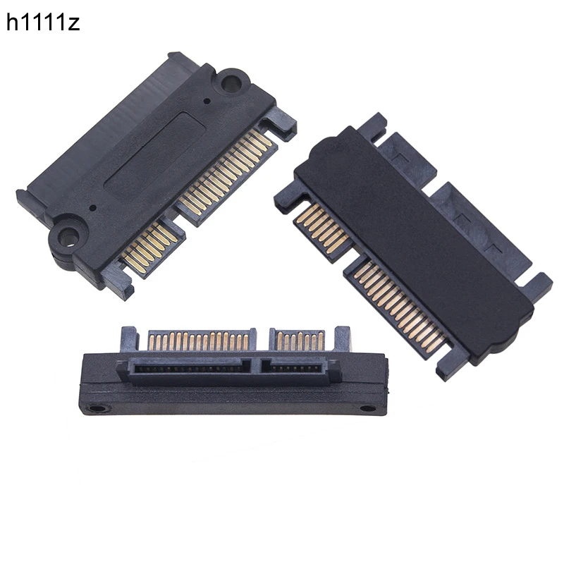 Convertidor de conector SATA a SATA de 22 pines, adaptador recto de 180 grados Vertical de 90 grados, SFF-8482 SAS a SATA 3,0 para HDD SSD - imagen 2