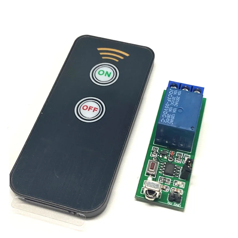 IR 5V 1 canal receptor infrarrojo interruptor de conducción relé controlador módulo placa 5V + control remoto activo