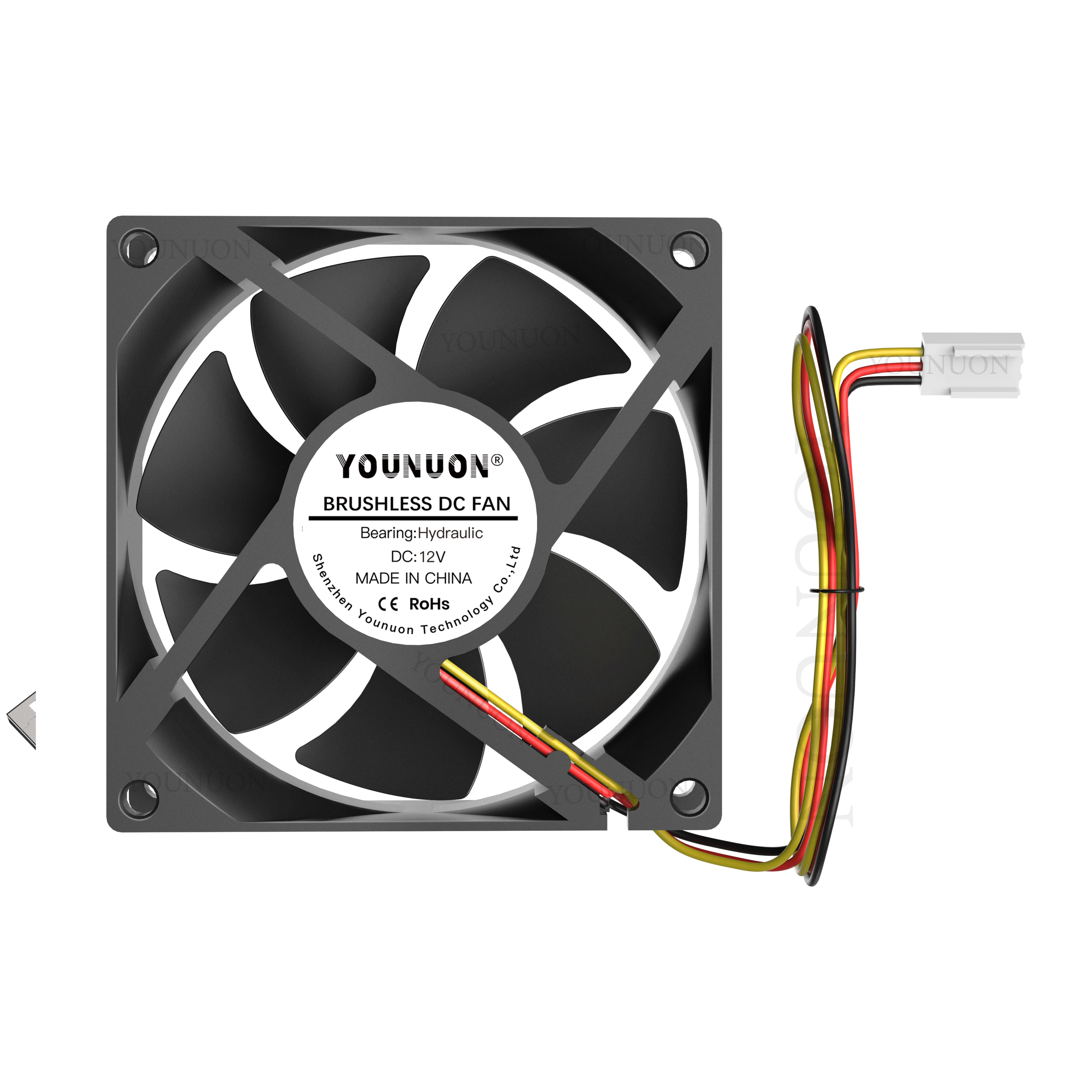 YOUNUON 92MM 9225 92X92X25MM ventilador de refrigeración 5V/12V/24V DC sin escobillas 90mm ventilador enfriador para PC portátil caja de ordenador - imagen 2