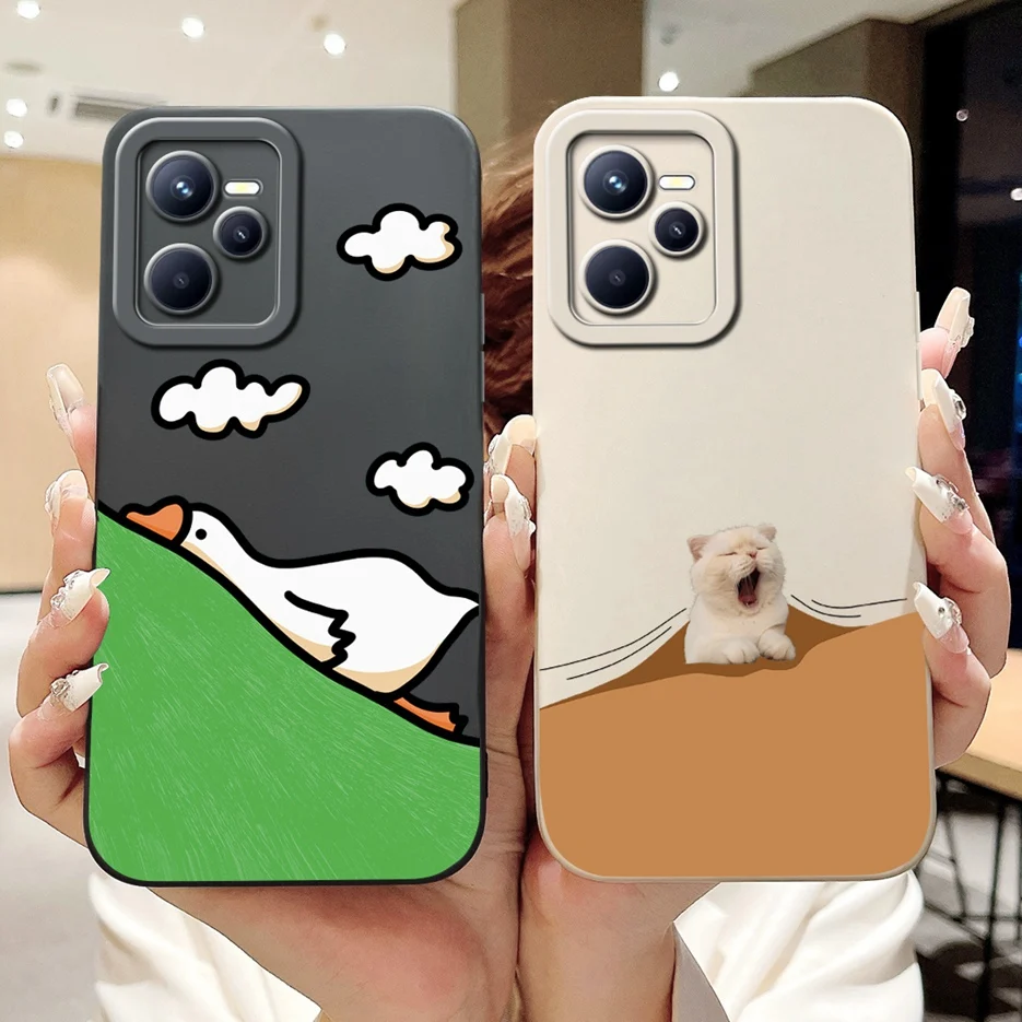 Funda de silicona suave para teléfono Realme, carcasa con dibujos de animales bonitos, para Realme, C35, C 35, RealmeC35, 6,6 pulgadas, RMX3511 - imagen 2