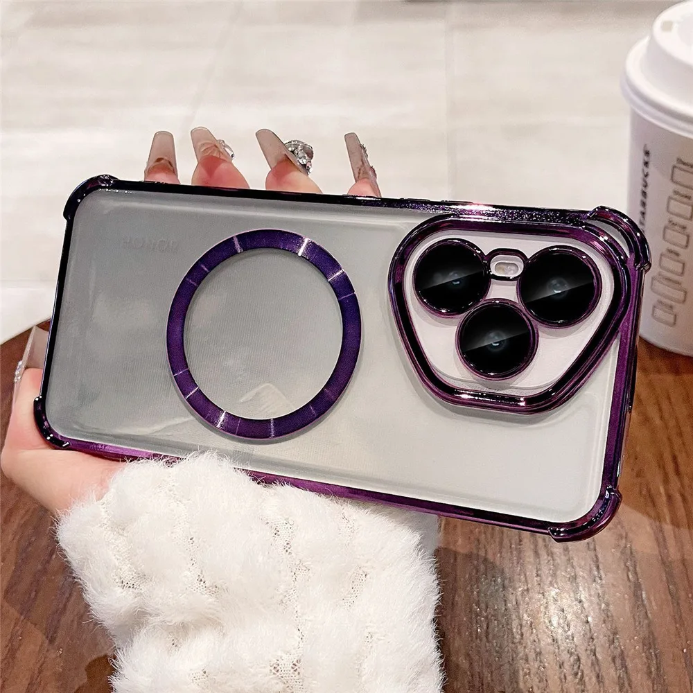 Para iPhone 17 Pro funda de lujo chapada a prueba de golpes funda suave magnética transparente para iPhone 17 16 15 14 13 12 11 Pro Max Plus 17 Air - imagen 5