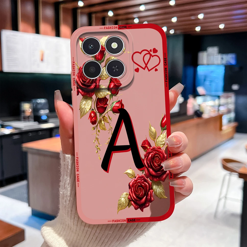 Para Honor X6 X6S X6A X6B X6C 4G funda de teléfono letras bonitas cubierta anticaída de silicona líquida suave para Honor X 6 carcasa de cobertura completa - imagen 4