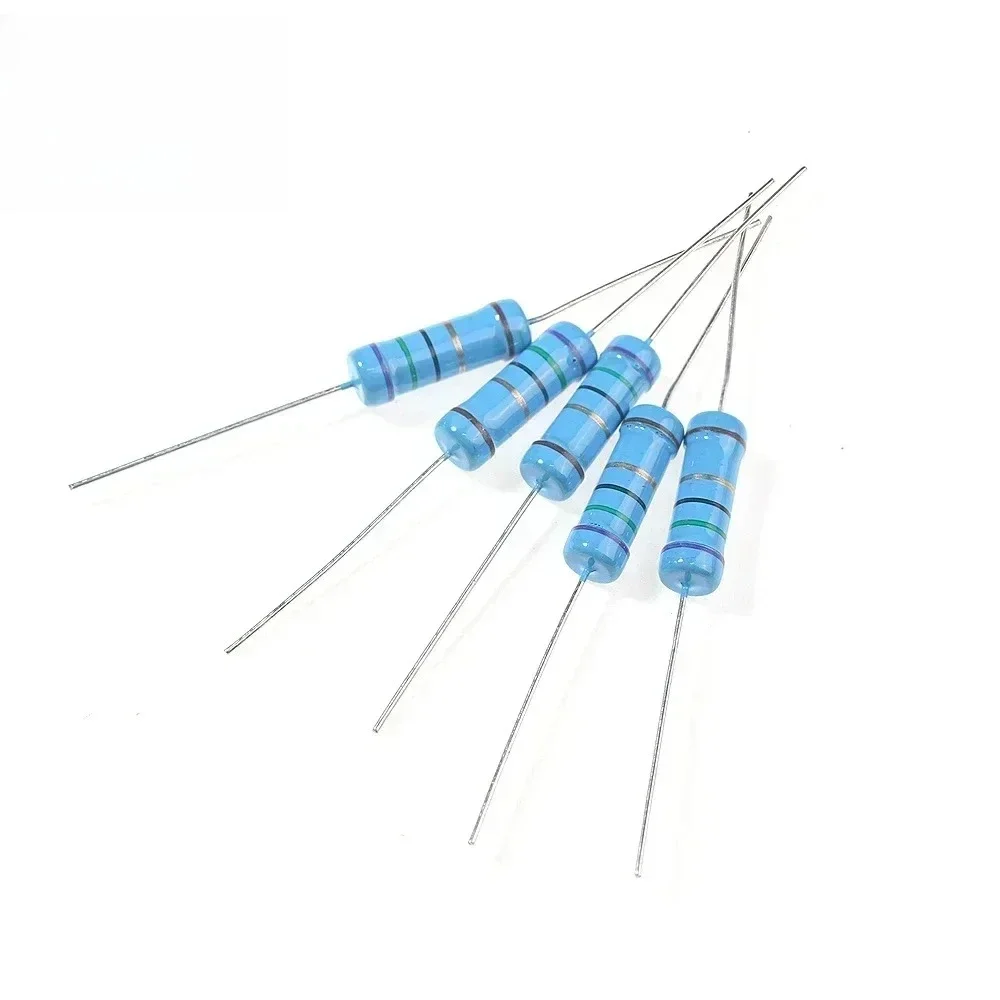 150/300 Uds 1/2W 1W 2W resistencia de película metálica 1% resistencia paquete surtido 30 valores 0.1R ~ 750R 1K ~ 820K Ohm resistencias kits surtidos - imagen 5