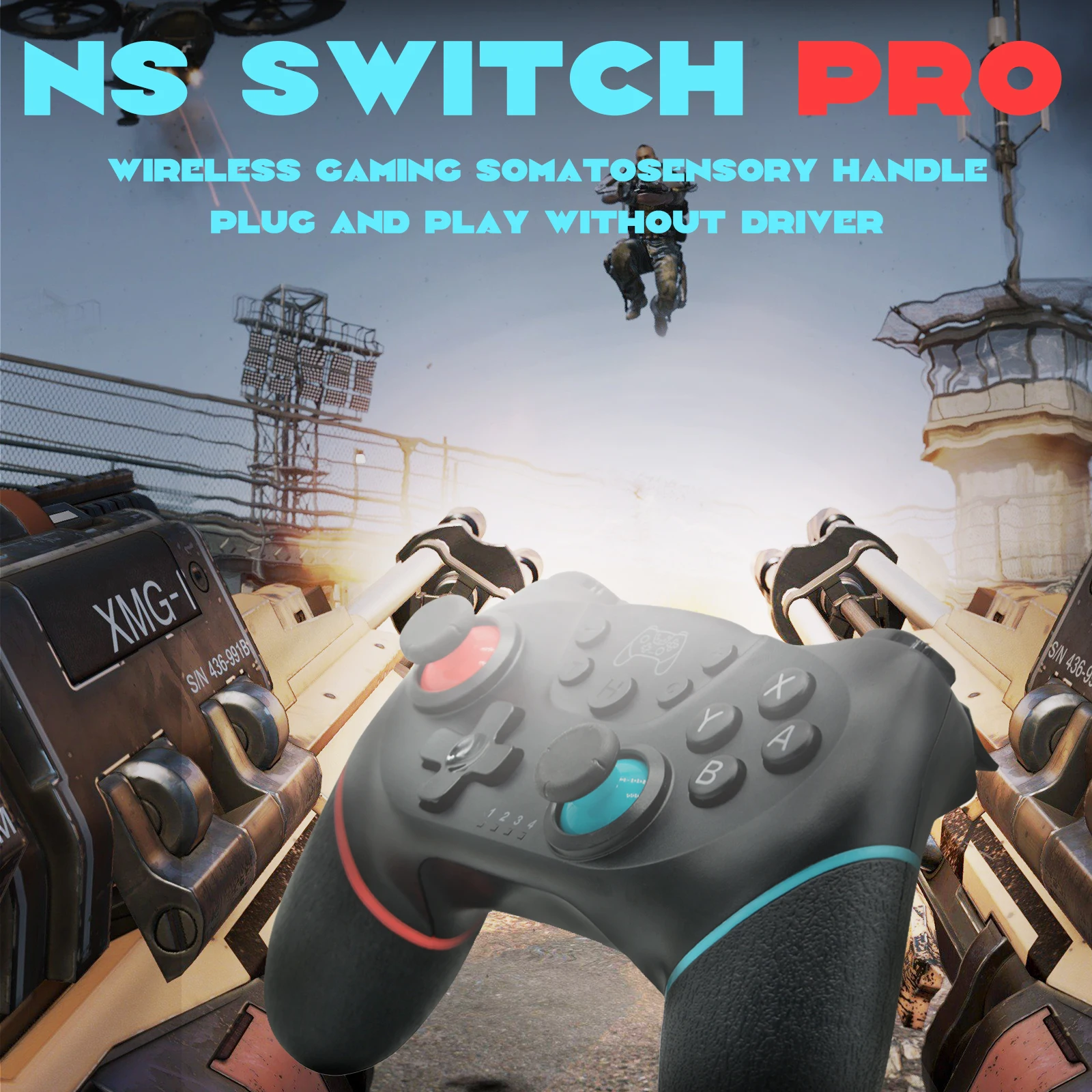 Control Bluetooth inalámbrico USB para Nintendo Switch y controlador OLED Lite Gamepad Joystick juego Pad PC Comando gatillo Kit de juego - imagen 5