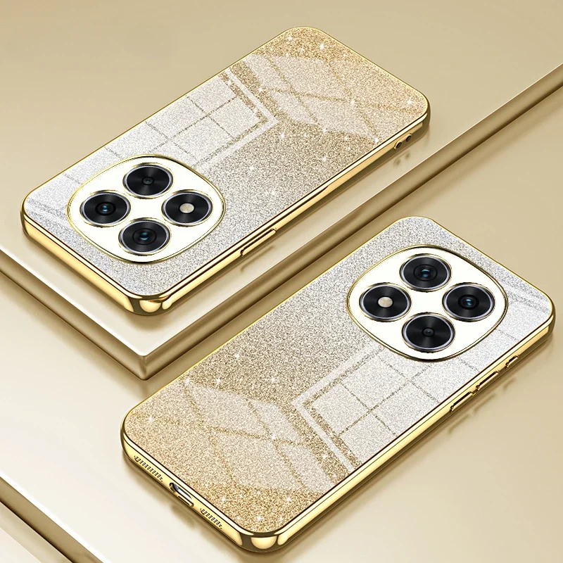 Funda de teléfono con revestimiento de purpurina para Xiaomi Redmi Note 14 Pro + Plus, funda trasera de silicona suave TPU - imagen 2