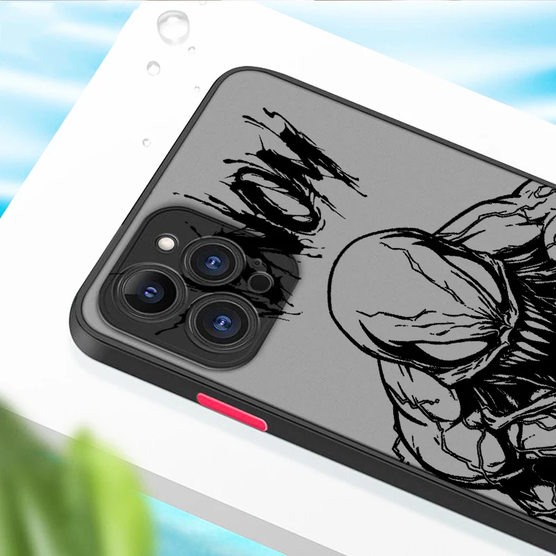 Venom-Marve translúcido esmerilado de arte Popular, funda suave para teléfono Apple iPhone 16, 15, 14, 13, 12, 11, XS, XR, X Pro Max Plus Mini - imagen 4