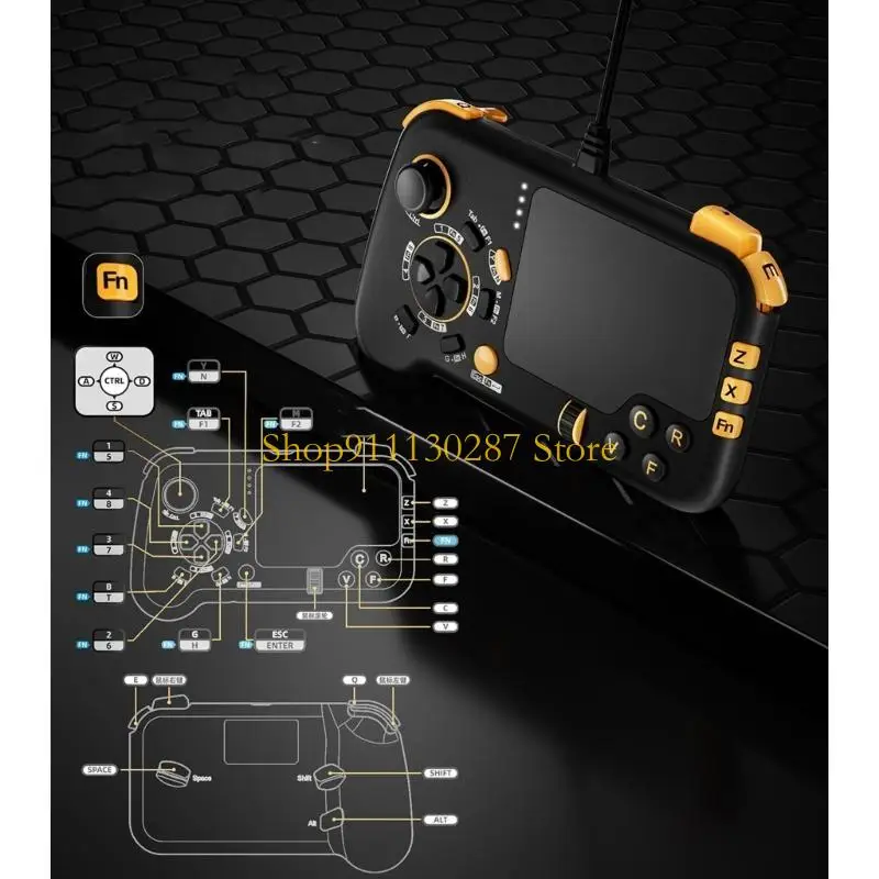 J1HC USB Controller Gamepad para y con funciones teclado y mouse - imagen 4