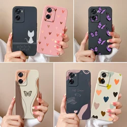 Oppo A57/A57s/A57e – Funda de Silicona con Corazones Antigolpes