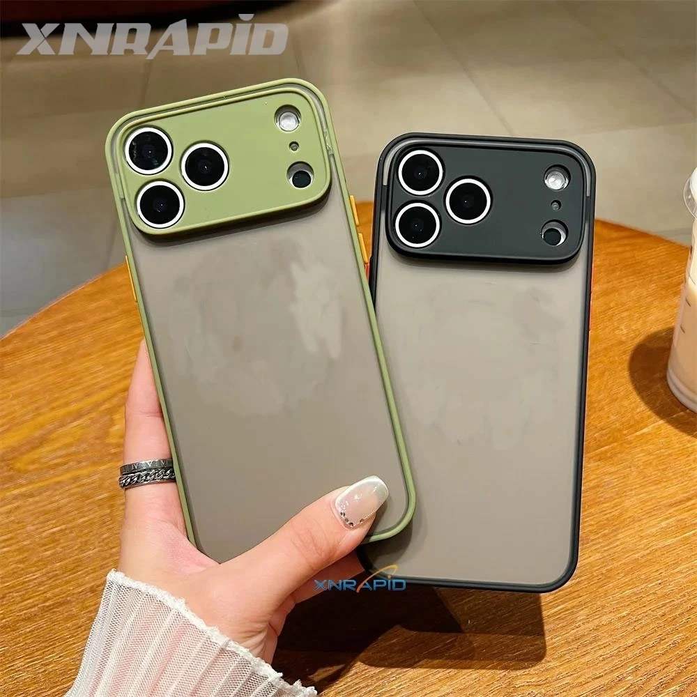 Shockproof Thin Matte Case For iPhone 17 16 15 14 13 12 11 Pro Max Plus Mini Air 16e Silicone Bumper Clear Hard Cover Capa Funda