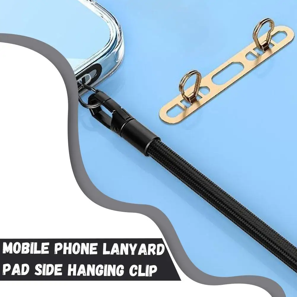 Cordón ultrafino para teléfono móvil, lengüeta de sujeción de Metal para teléfono, reemplazo de correa con orificio para teléfono, hebilla, cordón de parche para teléfono, doble celda A3g3