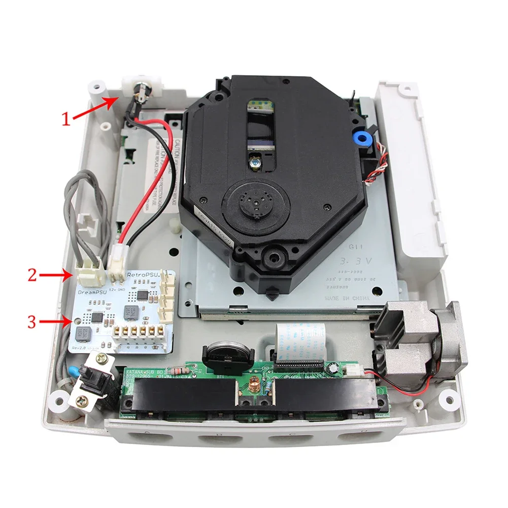 Adaptador de fuente de alimentación DreamPSU Rev2.0 de 12 V para reemplazo de consola SEGA DreamCast - imagen 5