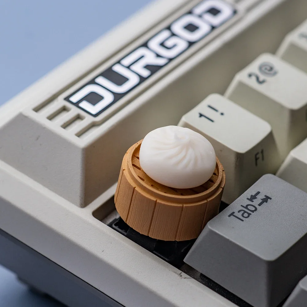 Teclado mecánico de cangrejo 3D, absorción magnética translúcida, bollos de comida/albóndigas, teclas ESC de descompresión para oficina - imagen 5