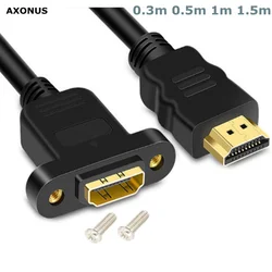 Cable Extensión HDMI Macho-Hembra Chapado en Oro 50cm