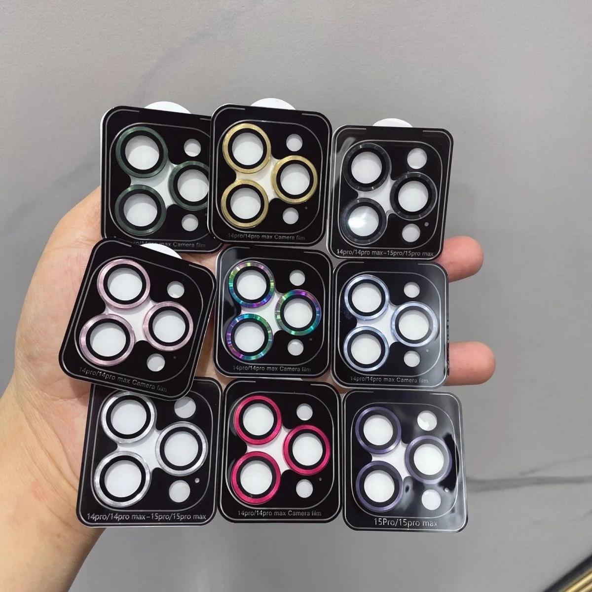 Cubierta protectora de lente de cámara de vidrio templado, 2-3 uds., para IPhone 17 16 15 Pro Max 14 Plus 15 Pro, accesorios de protección para teléfono - imagen 3