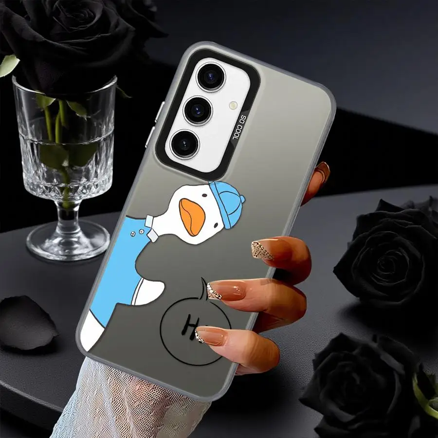 Funda trasera de teléfono para Xiaomi Poco C51 F3 GT C50 X3 Pro X5 F4 X3 NFC lindo pato de dibujos animados - imagen 4
