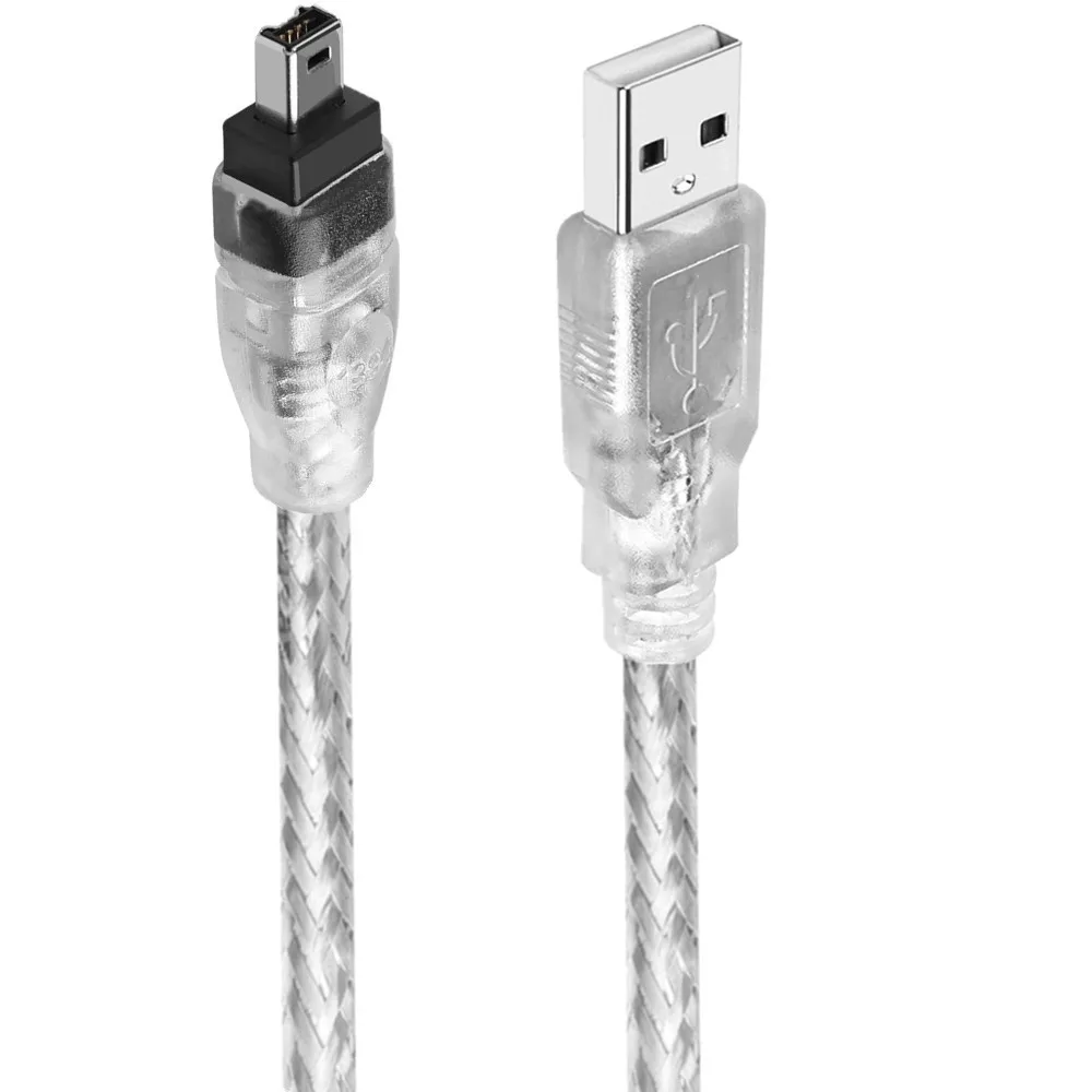Cable USB 2.0 a FireWire 4 pines 1,2 m para MINI DV HDV