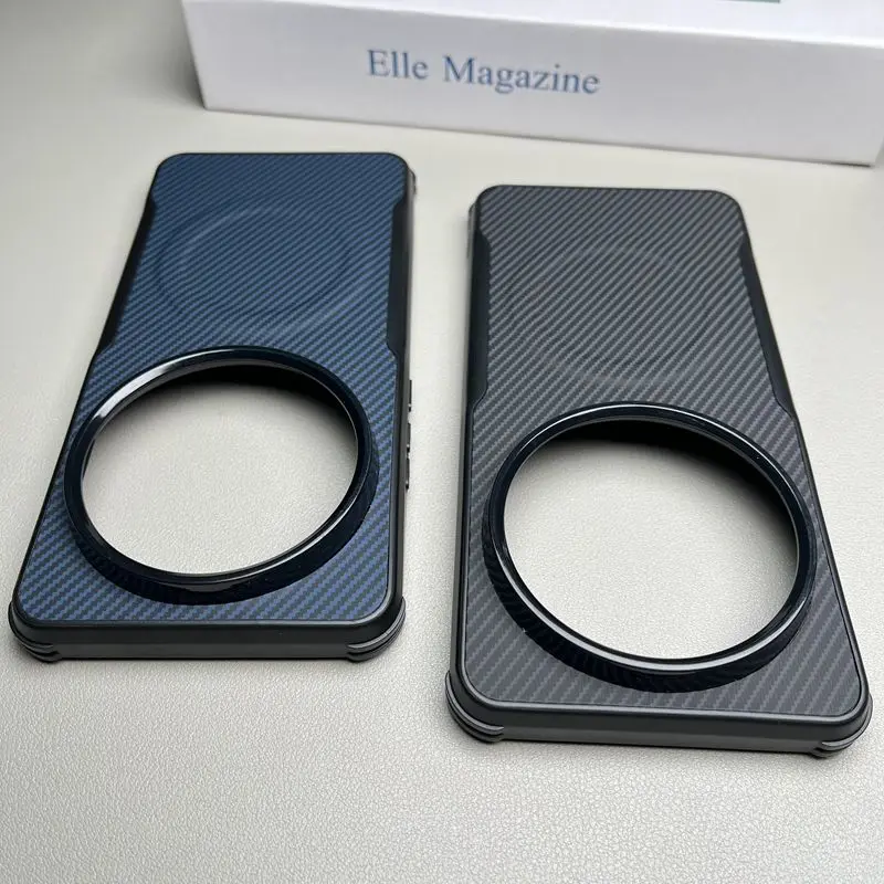 Para Xiaomi Mi 15 Ultra funda dura de fibra de carbono magnética carga inalámbrica funda protectora trasera para Xiaomi Mi 15 14 Pro Ultra - imagen 5
