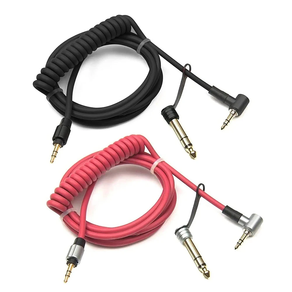 Cable de extensión de Audio auxiliar de repuesto, 3,5mm, 6,5mm, Compatible con auriculares inalámbricos Mixr de desintoxicación Beat By Dr.Dre Solo Studio Pro