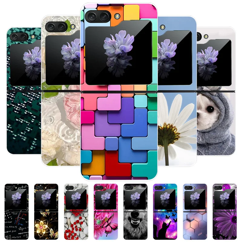 Funda trasera transparente para Samsung Galaxy Z Flip5, carcasa para teléfono, 6,7 ", ZFlip5