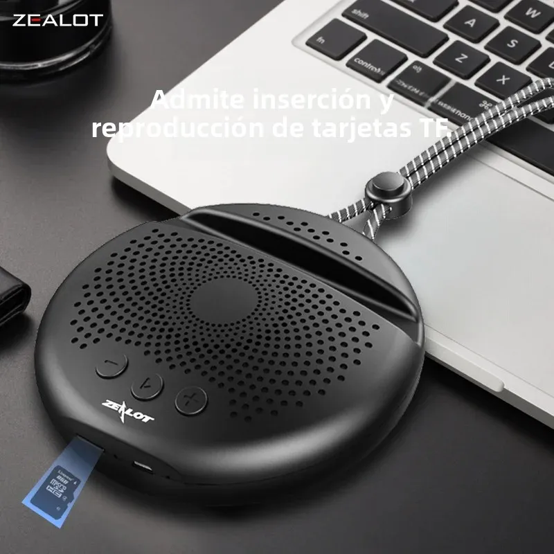 ZEALOT S24 Mini altavoces inalámbricos BT de 5 W, altavoz subwoofer, altavoz inalámbrico, emparejamiento dual, batería de 1200 mAh, graves en auge. - imagen 5