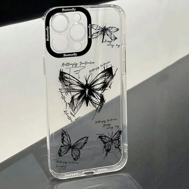 Funda de teléfono para Infinix Zero 30 4G Hot 30i 40 Note 30 Pro Smart 8 7 Tecno Spark 10 20 Pro, funda de silicona suave Capa mariposa - imagen 5