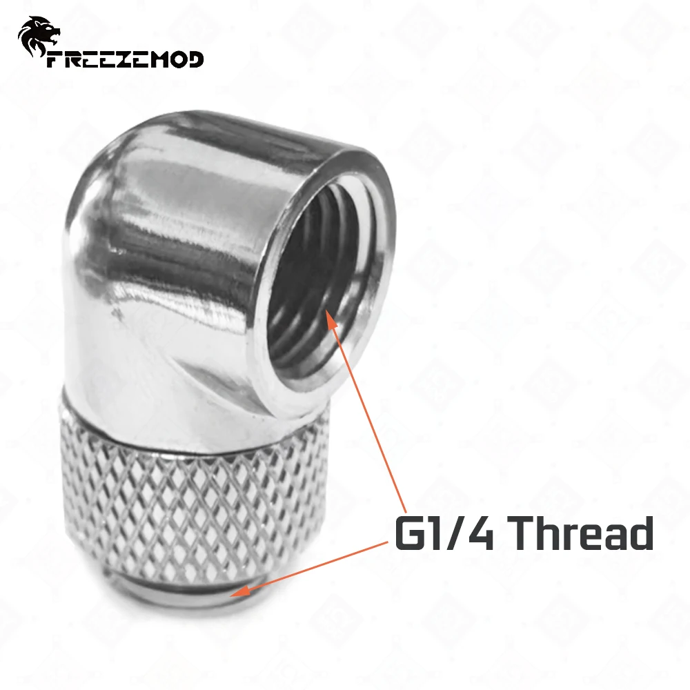 Accesorios de dirección de latón de 90 grados, interfaz de dirección de bloque refrigerado por agua, accesorio giratorio de 45 grados, rosca G1/4, PC MOD - imagen 3