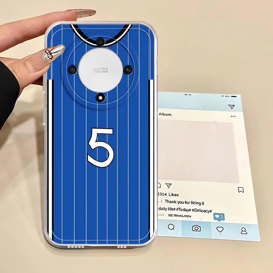 Funda de teléfono suave para Honor 90 Lite X9b X9a Y9 Prime 2019 X7b X8b diseño Digital de fútbol - imagen 2