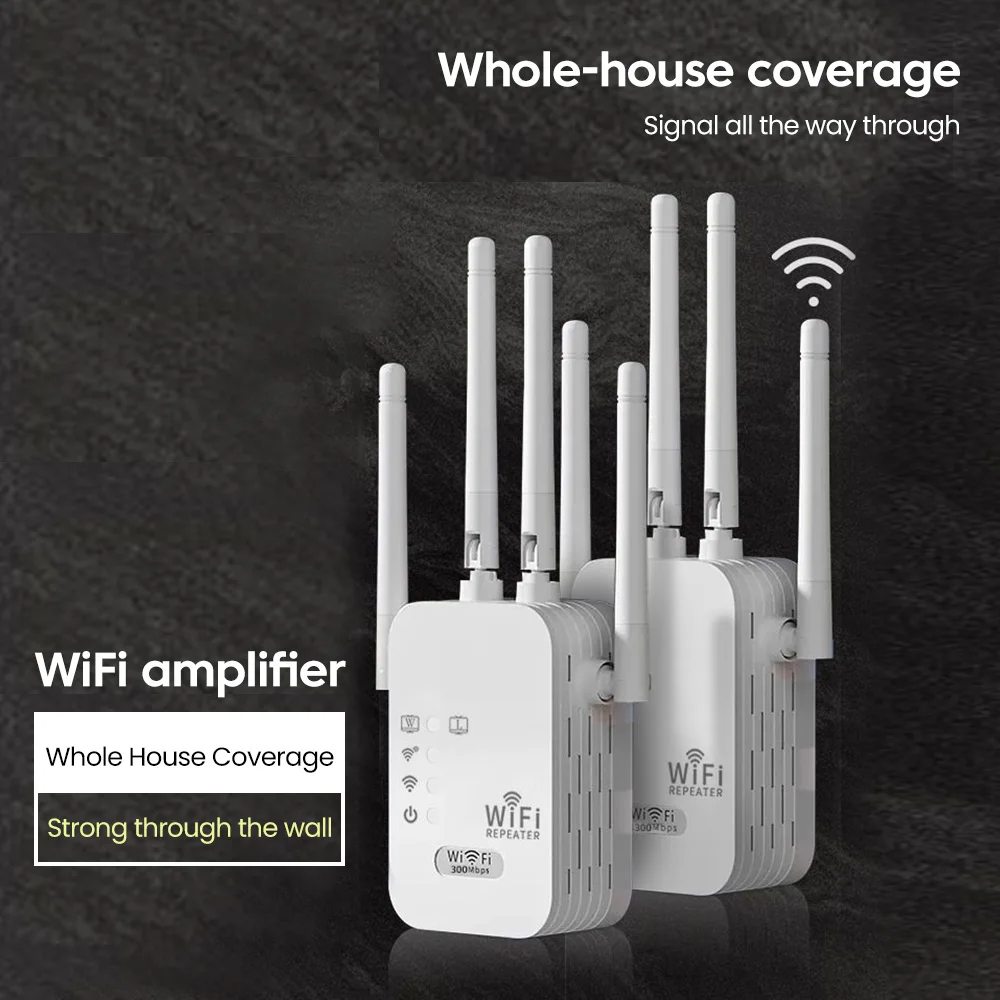 Repetidor WiFi inalámbrico amplificador de señal Wifi extensor WiFi de doble banda 2,4G 802.11bgn Gigabit enchufes UE EE. UU. amplificador WiFi enrutador WPS - imagen 2
