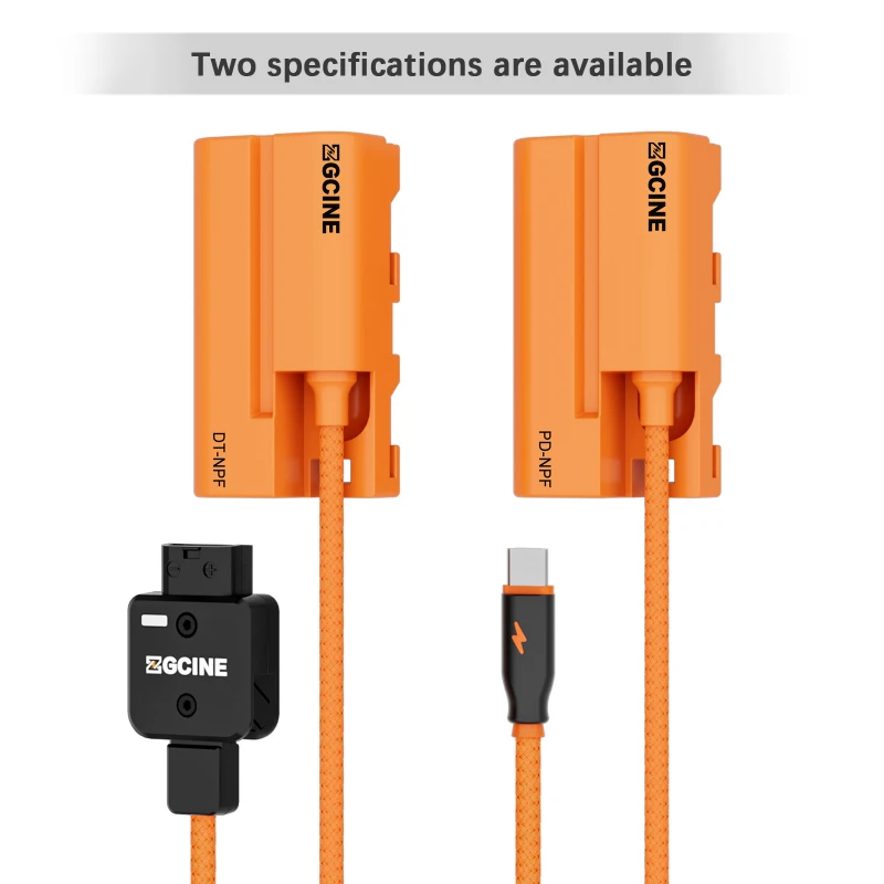 ZGCINE DT-NPF d-tap a NPF, batería ficticia, Cable trenzado, acoplador de CC, accesorio para monitores/luz de vídeo LED/receptor transmisor - imagen 2