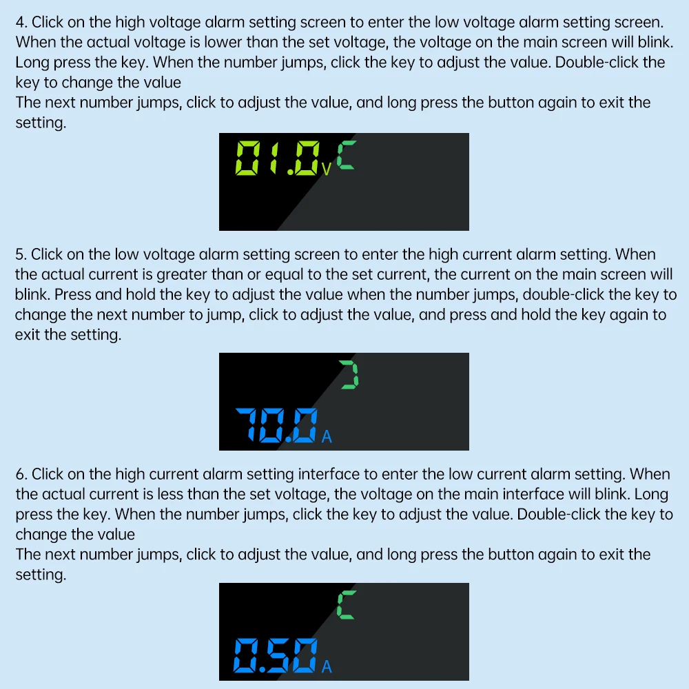 Probador de carga rápida multifunción interfaz dual tipo C electrónica probador de potencia de carga pantalla LED medidor de corriente de voltaje - imagen 4