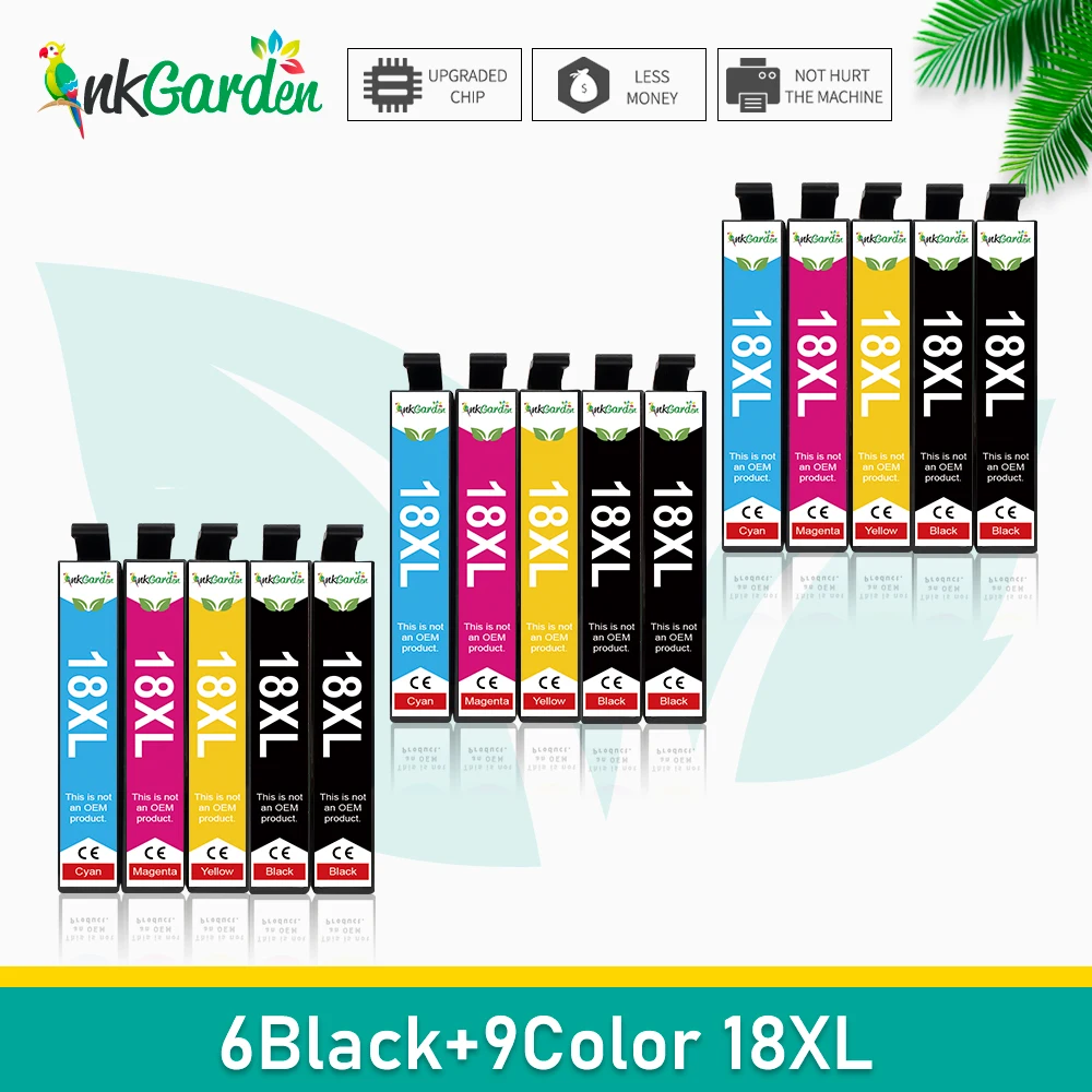 1811 cartuchos de tinta 18XL compatibles con EPSON T 1812 T1814 uso XP312 XP205 XP225 XP212 XP215 XP302 XP412 XP402 XP415 impresora