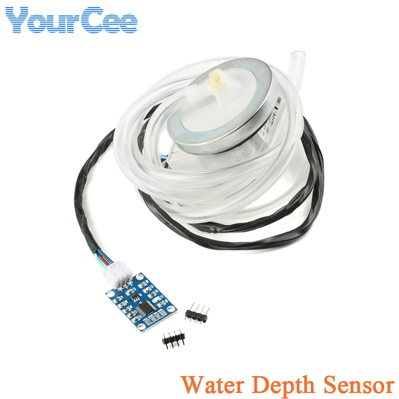 Sensor de profundidad de agua, módulo de nivel de líquido resonante, 0-1000mm, 5V, UART para Arduino/51/STM32