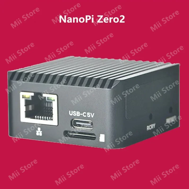 Mini enrutador NanoPi Zero2 con Rockchip Micro RK3528A, puerto Gigabit Ethernet, carcasa de Metal WiFi
